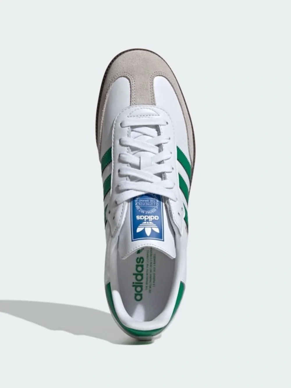 Adidas Samba Sneakers in White with Green Stripes New with tags - Picture 5 of 11